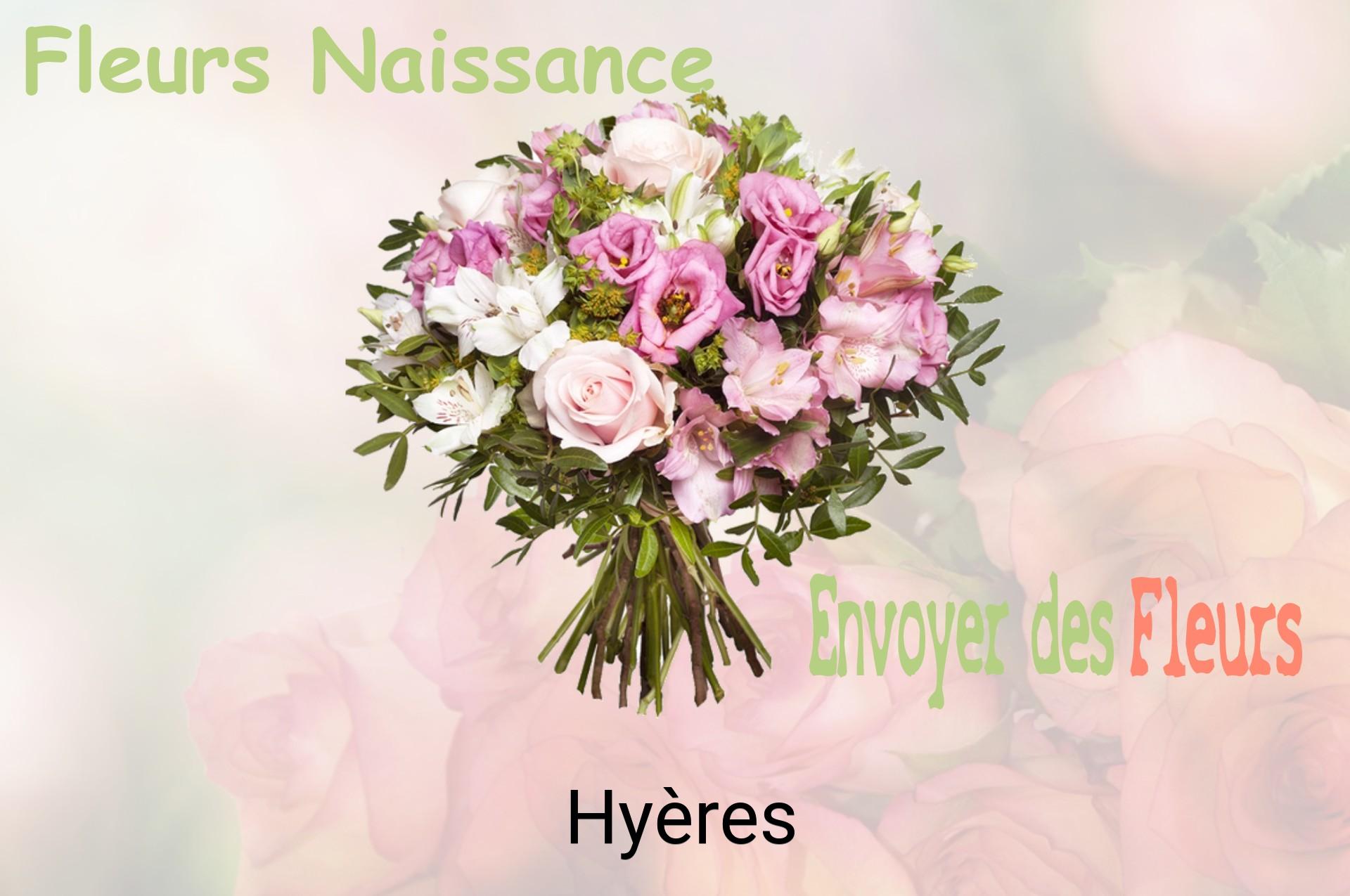 Bouquet de fleurs de naissance livré à Hyères